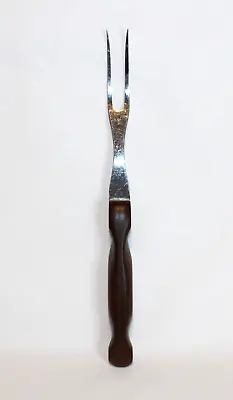 CUTCO Vintage #26 Meat Turning Carving Shorter Tine Fork Brown Swirl Wood Handle • $14.99