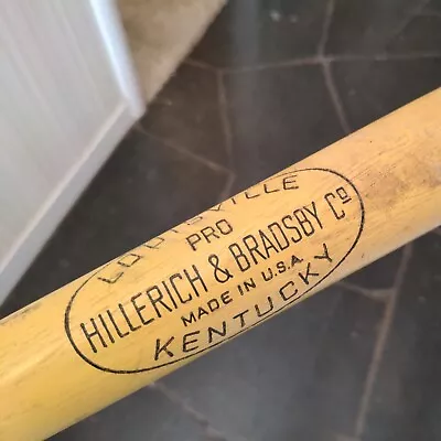 VTG SAN FRANCISCO SF GIANTS Louisville Hillerich Bradsby PRO Wooden Bat ANDERSON • $69.99