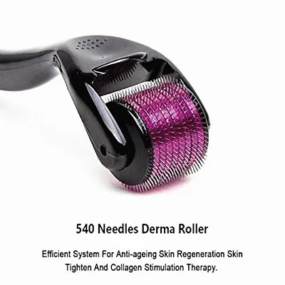 $12.74 • Buy Derma Roller Titanium Micro Needle Skin 540 Needles Scars Anti Aging Dermaroller