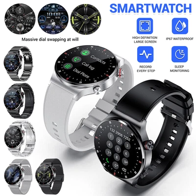 $47.99 • Buy Smart Watch For Men Waterproof Smartwatch Tracker Bluetooth IPhone Samsung Sport