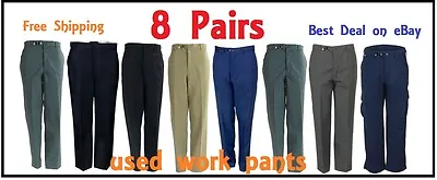 8 Pairs Of Work Pants - USED –Great Condition- Best Price - FREE Shipping • $49.99