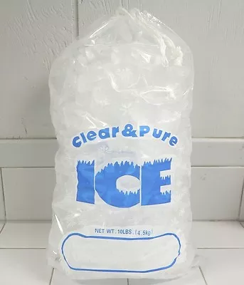 Clear & Pure Ice 8 Lb Drawstring Ice Bags / 400 Count Nib  • $34.95