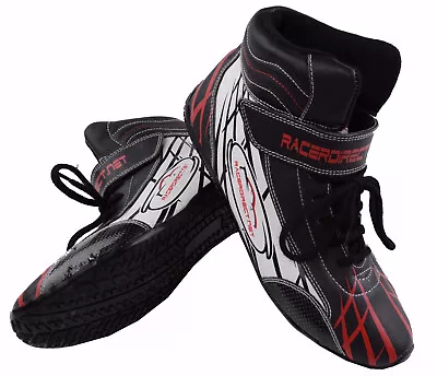 Racing Driving Shoes Black Mens Size 14 / Womens 16  Sfi 3.3/5 Racerdirect • $69.99