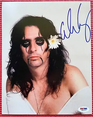 PSA/DNA Signed 8 X 10  Autographed ALICE COOPER Color Photo Marilyn Manson #2 • $100