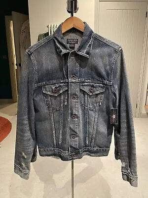 BNWT Ralph Lauren Polo Jeans Co. Trucker Denim Jacket Small S RRP £229 Trenton • £55