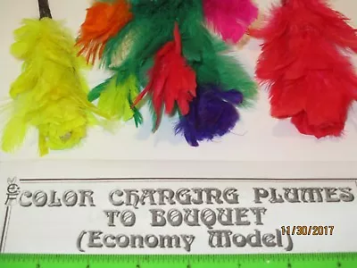 £6.82 • Buy Color Changing Plume To Bouquet Flowers Magic Trick  Walk Around Close-Up Street
