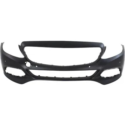 Front Bumper Cover For 2015-2018 Mercedes Benz C300 W/ IPAS Holes Primed Plastic • $278