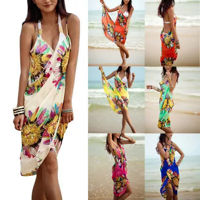 £4.19 • Buy Hot Women Summer Bikini Bathing Up Cover Pareo Wrap Sarong Dress Beach Swimwear