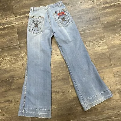 Vintage Made In Paradise Bell Bottom Jeans 1970’s Rare Women NO SIZE TAG • $99