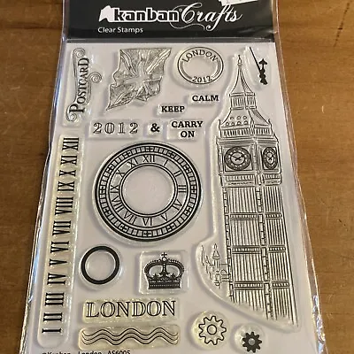 New Kanban A6 Clear Stamp Set London • £5