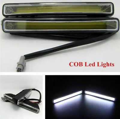 18cm 2Pcs Car Super Bright COB Led Fog/Parking Light DRL Kit Waterproof12V-24V • $30.62