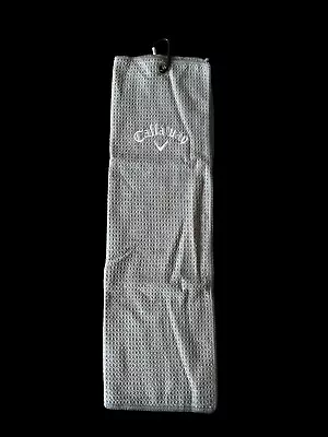 Callaway Golf Folded Towel 19” X 12” Light Grey • £12.99