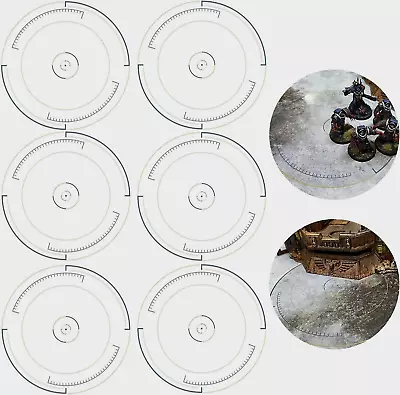 6 Pcs Objective Point Markers Compatible With Wargame Warhammer 40k Bullseye • £9.45