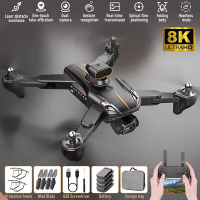 5G 8K GPS Drone With HD Dual Camera Drones WiFi FPV Foldable RC Quadcopter • $34.89