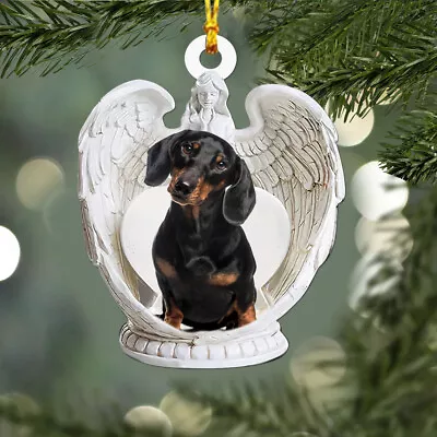 Dachshund Dog Angel Wings Ornament Dachshund Dog Hanging Ornament Love Dog • $19.99