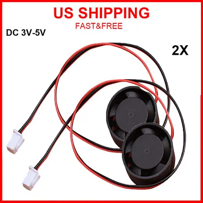 2pcs DC 5V Mini 2510 Brushless DC Cooling Fan 800RPM Quiet Large Air Volume Fan • $9.84