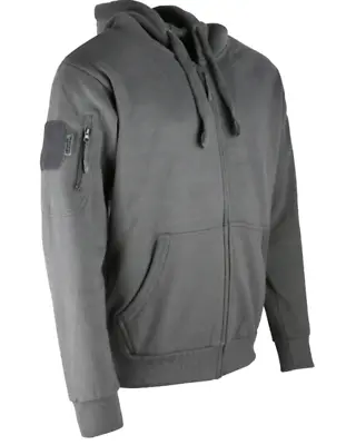 Spec-Ops Hoodie Grey Tactical Military Army Style Mens Hooded Sweatshirt • £18.99