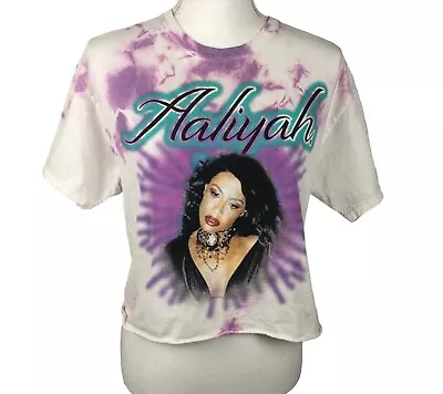 AALIYAH Women  Crop Top  Purple And White Size M • $10