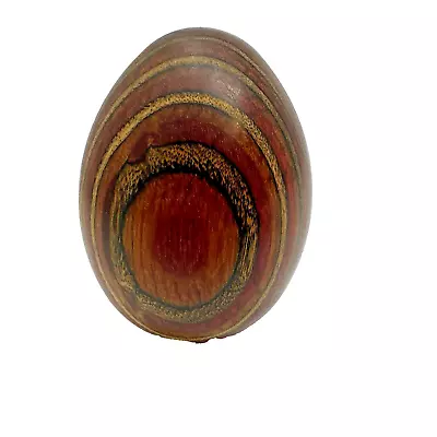 Tiger Eye Polished Wood Egg Vintage Brown Yellow 2  • $18.88