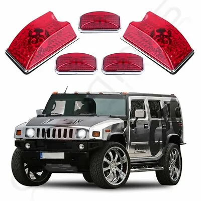$27.89 • Buy 5x Red Cab Marker Running Roof Top Red Light For Hummer H2 SUT SUV 2003-2009