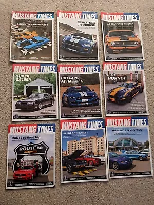 Mustang Times Magazine Lot Of 9 From  2017 2020 2021 And 2022. • $19.95