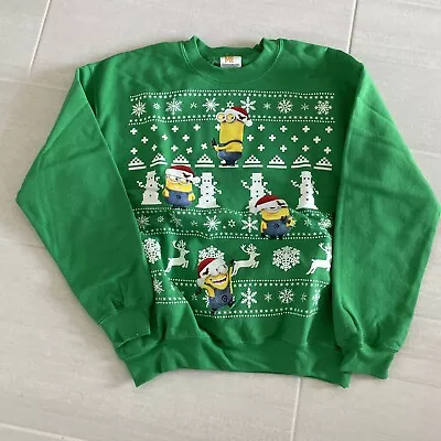 Despicable Me/Minions Adult Ugly Tacky Christmas Sweatshirt Pullover Medium • $11.99