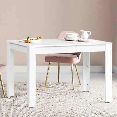 Wooden Dining Table 4 To 6 Seater Sturdy Kitchen Cafe Restaurant Furniture White • $107.95