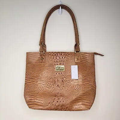 Marc Fisher Faux Alligator Leather Light Brown Bag NEW • $30.44