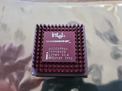 Intel Overdrive DX20DPR66 MHz CPU 5V Volt SZ904 Version 3.0 DX2ODPR66 • $59