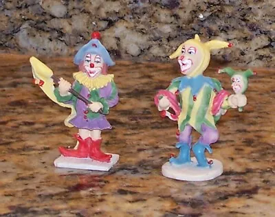 Circus Clown Court Jester Miniature Figurines Diorama Village Halloween Creepy • $16.69