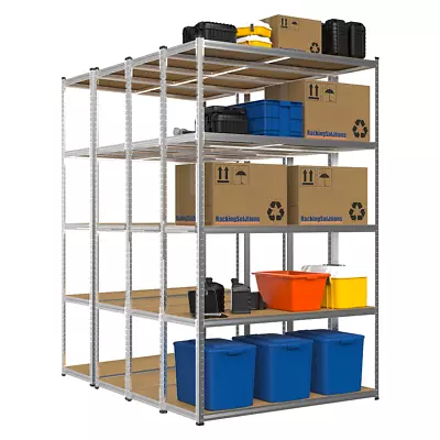 4 X Galvanised Shelving | Garage Unit Storage Racking Heavy Duty Shelves 200kg • £224.99