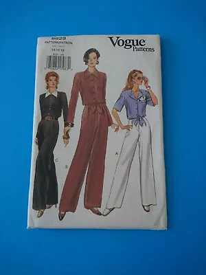 VOGUE SEWING PATTERNS 8829 WOMENS JUMPSUIT Sizes 14-18 Uncut/FF - Preowned • $9.99