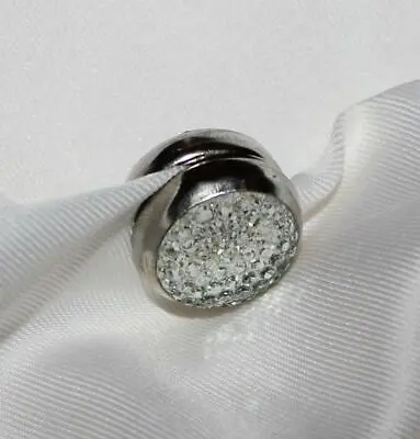 Modefa Turkish Islamic Women's White Bejeweled Magnetic Hijab Scarf 'Pin' • $6.70