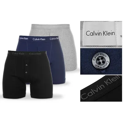 Calvin Klein Boxers CK Mens Trunks Shorts Pants Button Briefs Cotton Underwear • £17.95