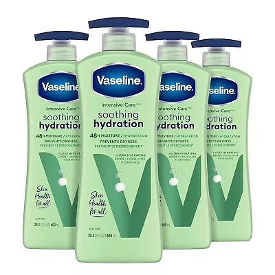 Vaseline Intensive Care Body Lotion Soothing Hydration Aloe Vera 20.3 Oz 4 Ct • $37.14