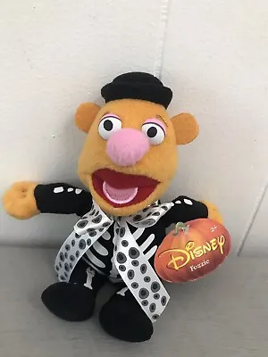 New 8  Disney Muppets HALLOWEEN FOZZIE BEAR AS SKELETON Plush STUFFED ANIMAL Toy • $12.71