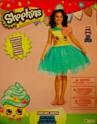 $8.99 • Buy CUPCAKE QUEEN Shopkins Halloween Costume Girls Small 4-6x