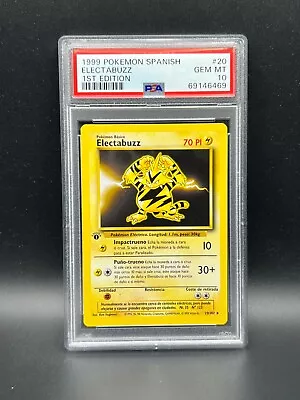 Pokemon PSA 10 GEM MT ITALIAN Electabuzz 20/102 Base Set 1st Edition 2000 S#6467 • $124.95