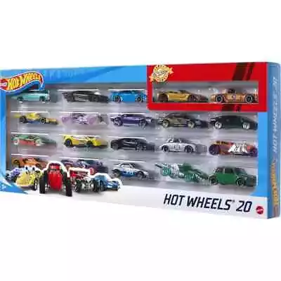 Hot Wheels Set Of 20 Toy Sports & Race Cars In 1:64 Scale Collectible Vehicles • $19