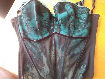 £20 • Buy Green With Lace Overlay Masquerade Basque 38 FF