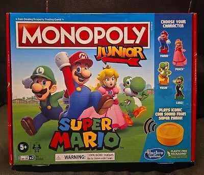 Hasbro Monopoly Junior Super Mario Edition Board Game New • $29.99