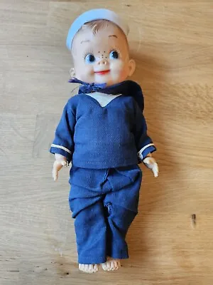 1950's - Effanbee Mickey Doll - All American Boy - Vintage Navy Seaman Sailor • $20