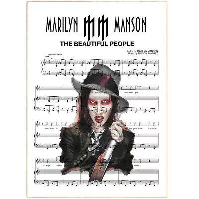 Marilyn Manson - The Beautiful People Poster • £3.99