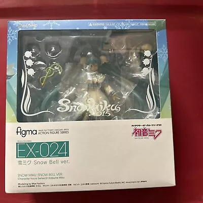 NEW Max Factory Figma Snow Miku 2015 Snow Bell Ver. EX024 Hatsune Miku Series 1 • $50