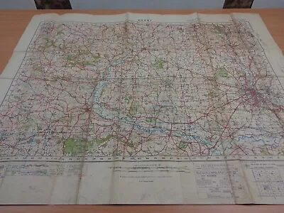 WW2 WAR OFFICE Map  DERBY  With RAF CHURCH BROUGHTON Markings. • £14.99