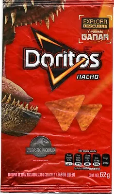 Jurassic World 2017 Sabritas Mexico Doritos EMPTY Bag Nacho 62g • $4.99