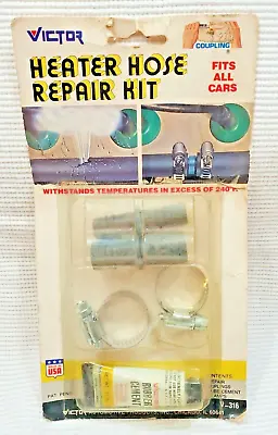 Vintage Victor Heater Hose Repair Kit V-316 Chicago IL Made In USA  • $15