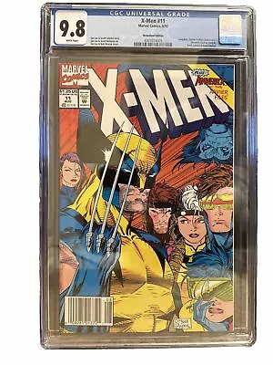 X-Men #11 Newsstand CGC 9.8 Classic Jim Lee Cover Dazzler Wolverine Jubilee • $218.48