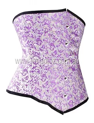 Real Quality Purple Mauve CORSET @Size 12 Sexy Pirate Gypsy Wench Mardi Gras • $20.95