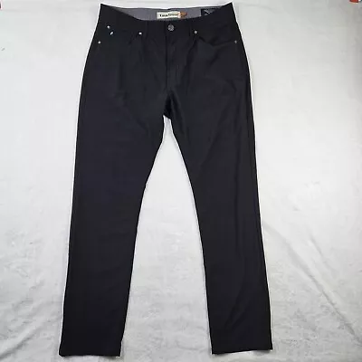 Tailor Vintage Luxe Performance Tech Pants Men 36x32 Black Canaan Slim Fit Work • $10.19